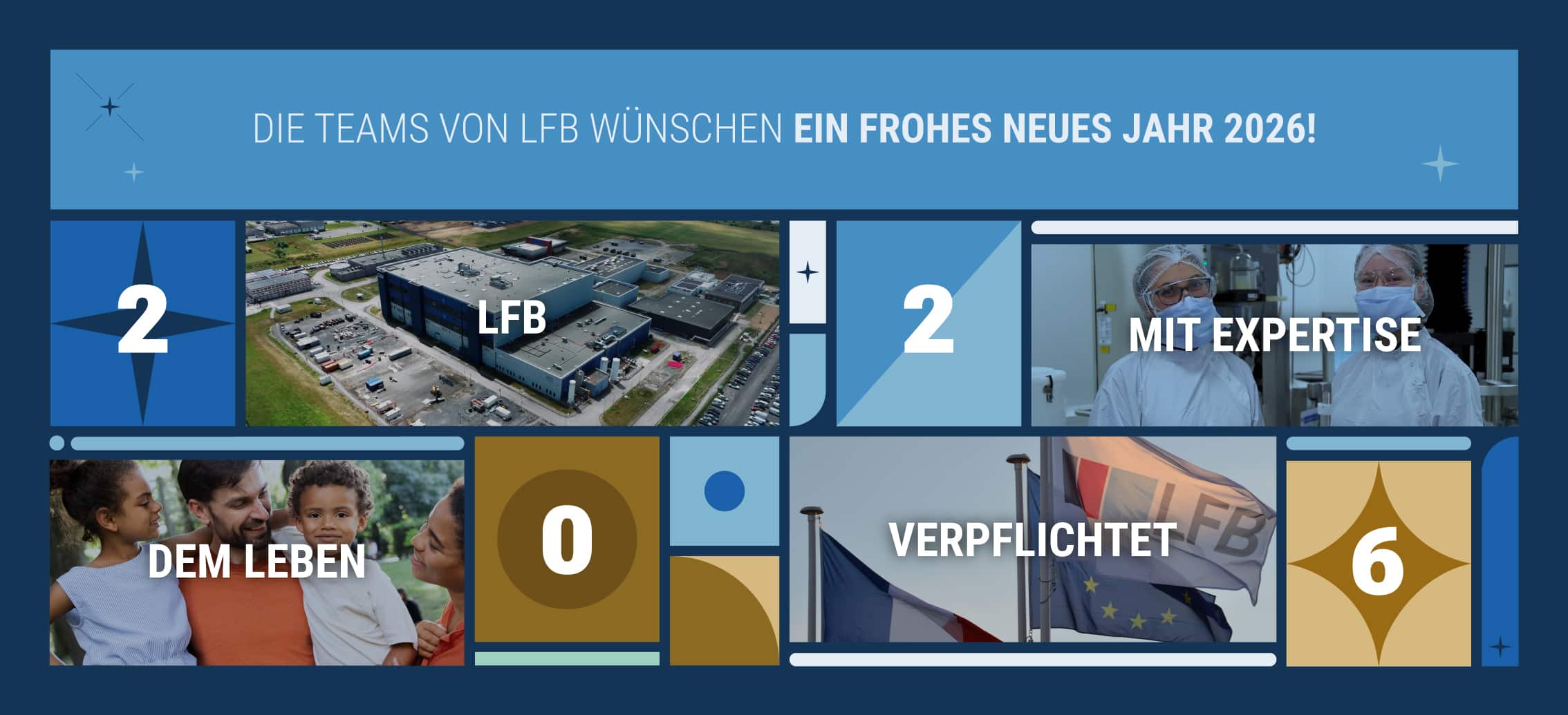 Die Teams von LFB wünschen ein frohes neues Jahr 2026! LFB mit Expertise dem Leben verpflichtet